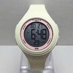 Timex Ladies Digital Sports Watch Indiglo Pink TW5M41900 50m New Battery